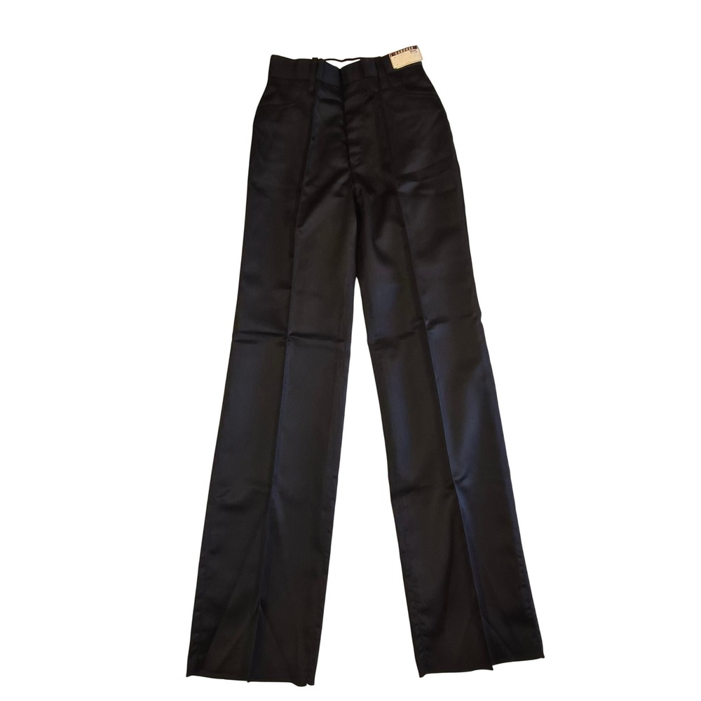 Vintage H Bar C California Ranchwear Black Rancher Trousers Western Pants 22x34